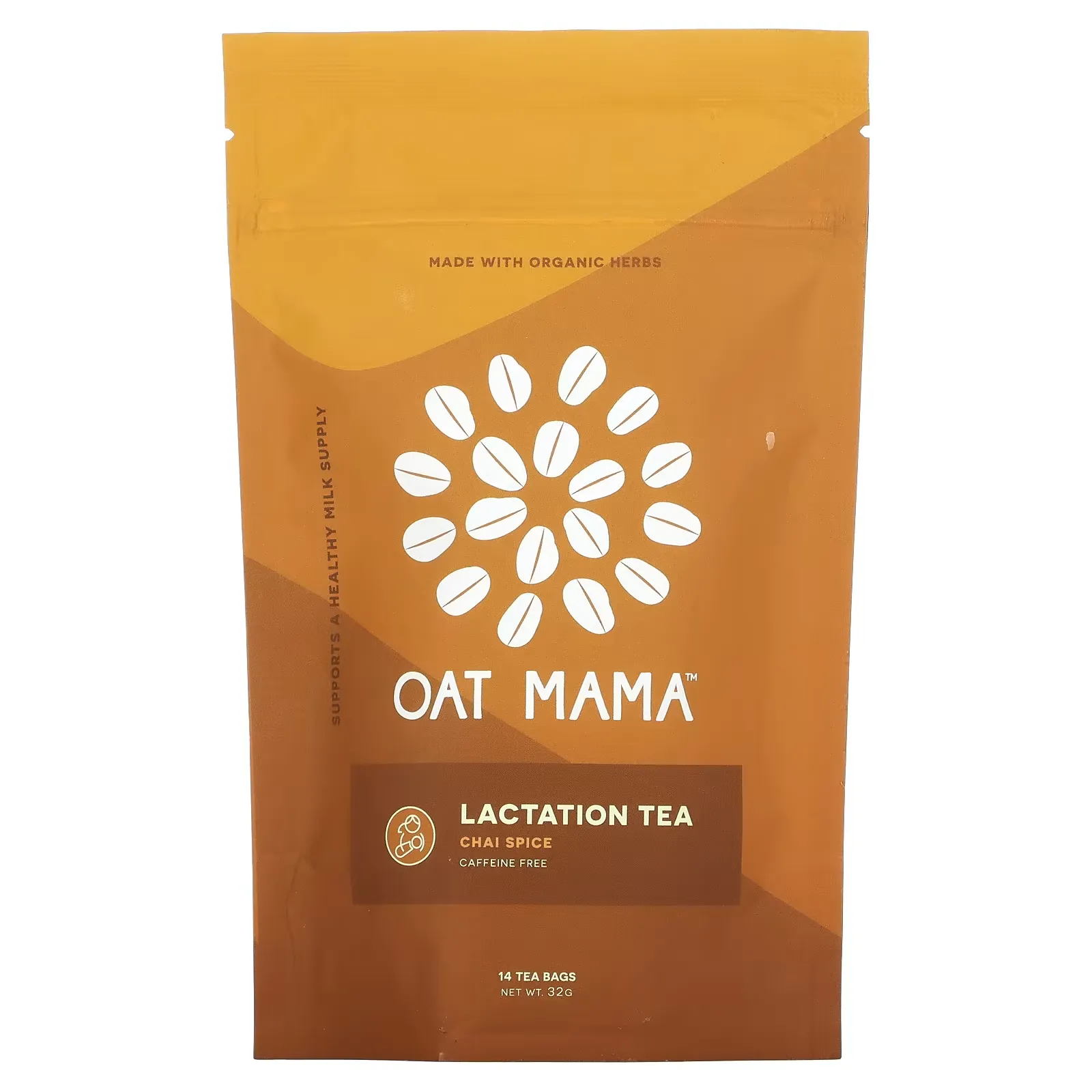 Lactation Tea, Chai Spice, 14 Tea Bags, 32 g