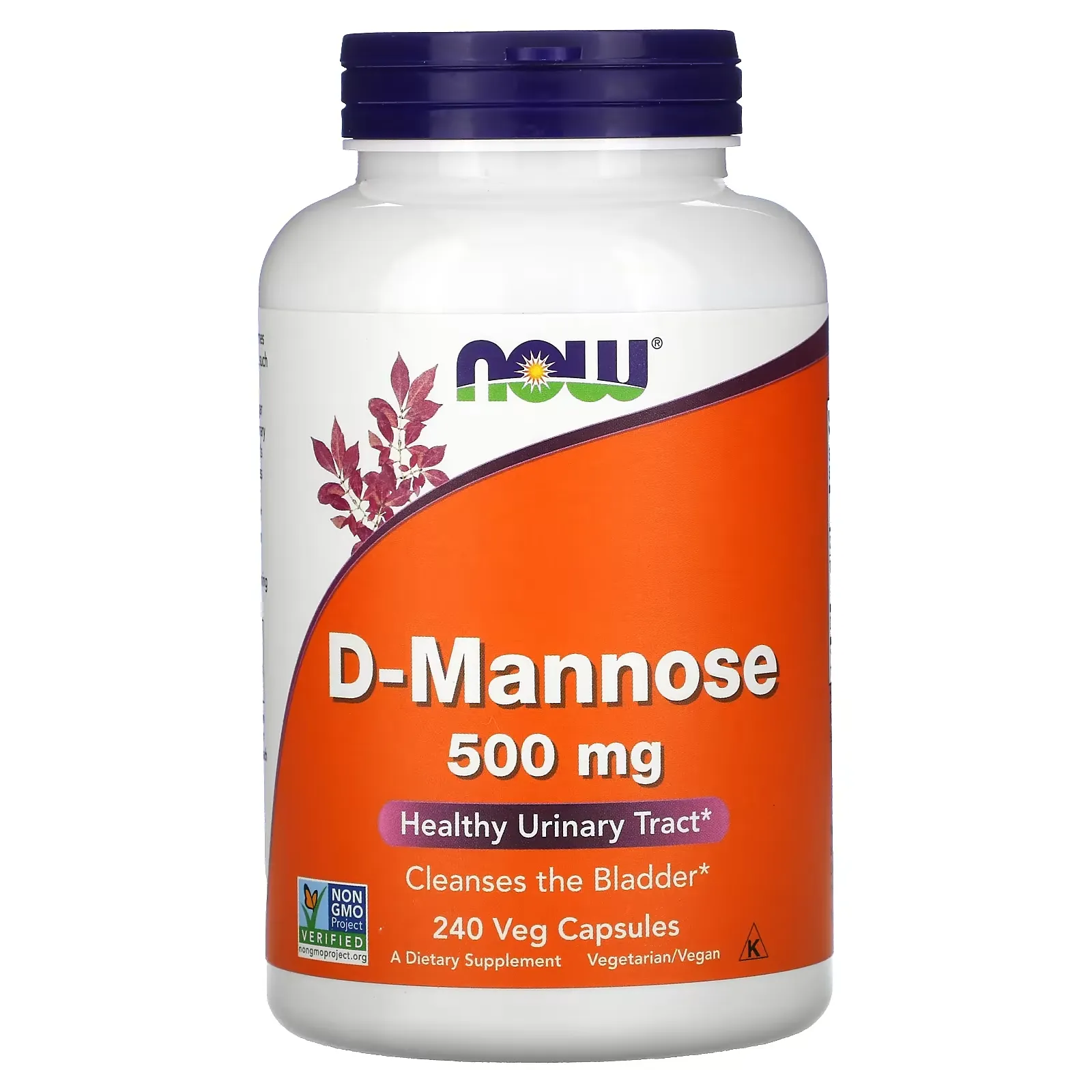 D-Mannose, 500 mg, 240 Veg Capsules