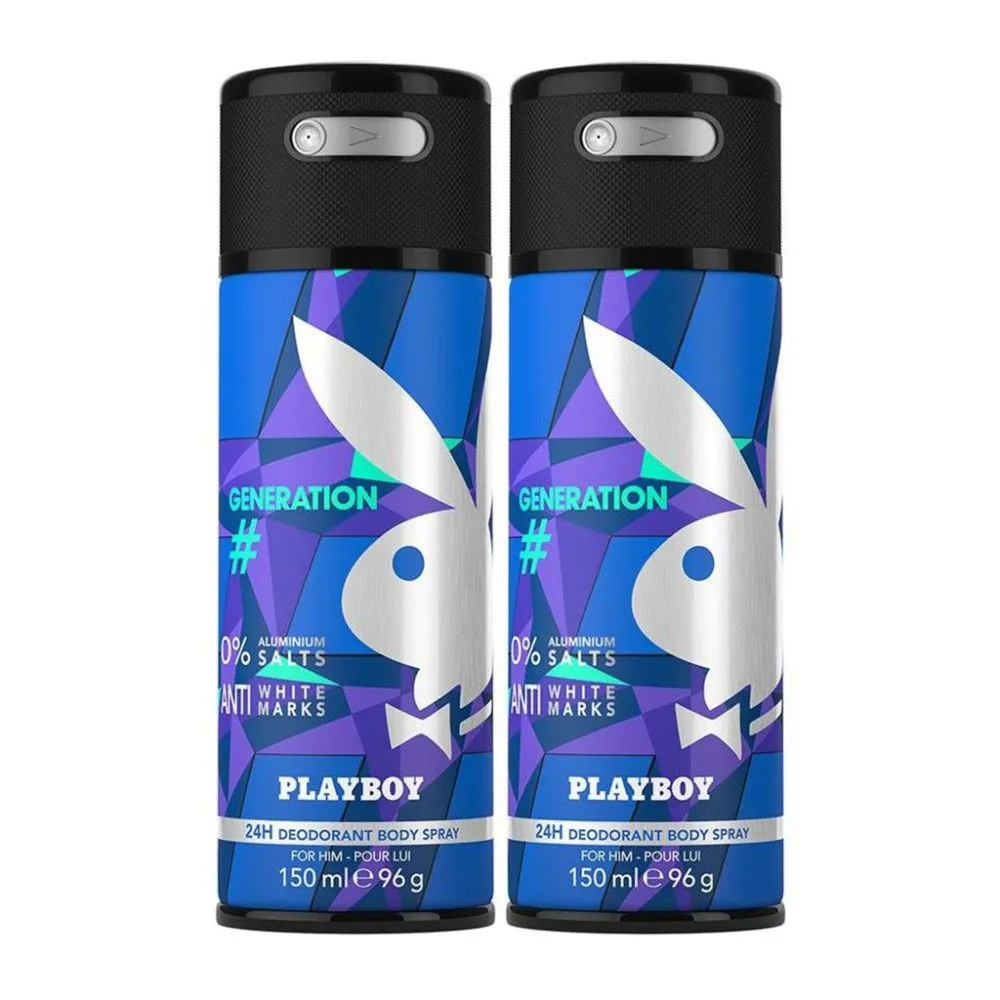 Playboy Generation Man Deodorant Spray (Pack Of 2)