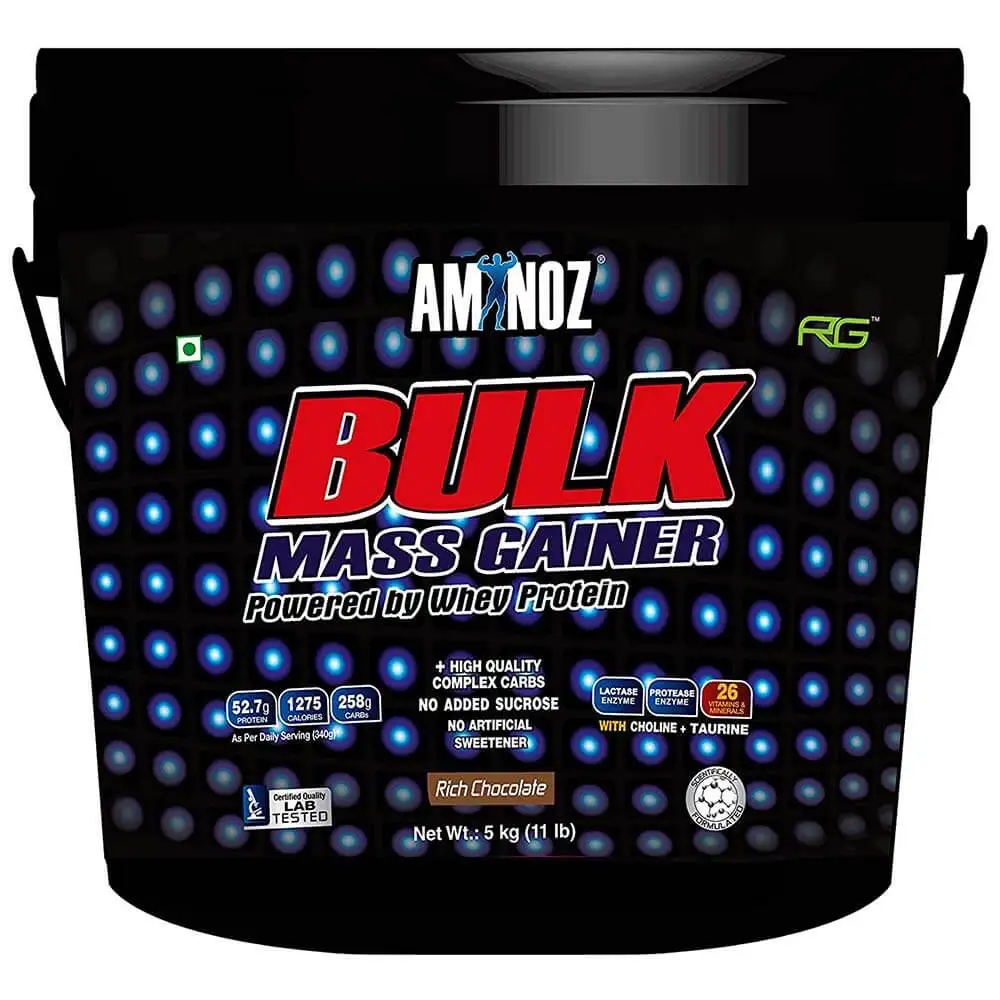 Aminoz Bulk Mass Gainer,  11 lb  Rich Chocolate