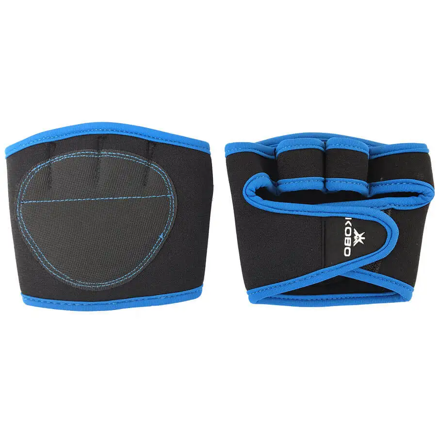 KOBO WTA-11 Weight Lifting Grip Pads,  Black  Free Size