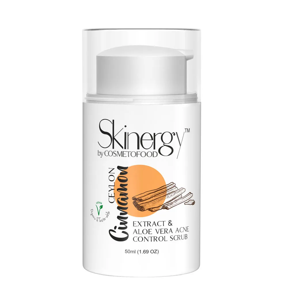 Cosmetofood Skinergy Ceylon Cinnamon Extract & Aloevera Acne Control Scrub