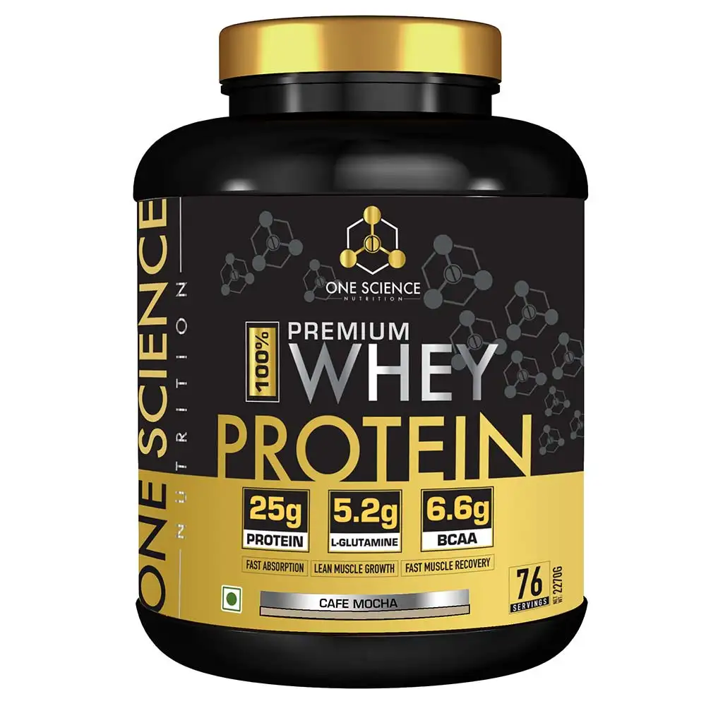 One Science 100% Premium Whey Protein,  5 lb  Cafe Mocha