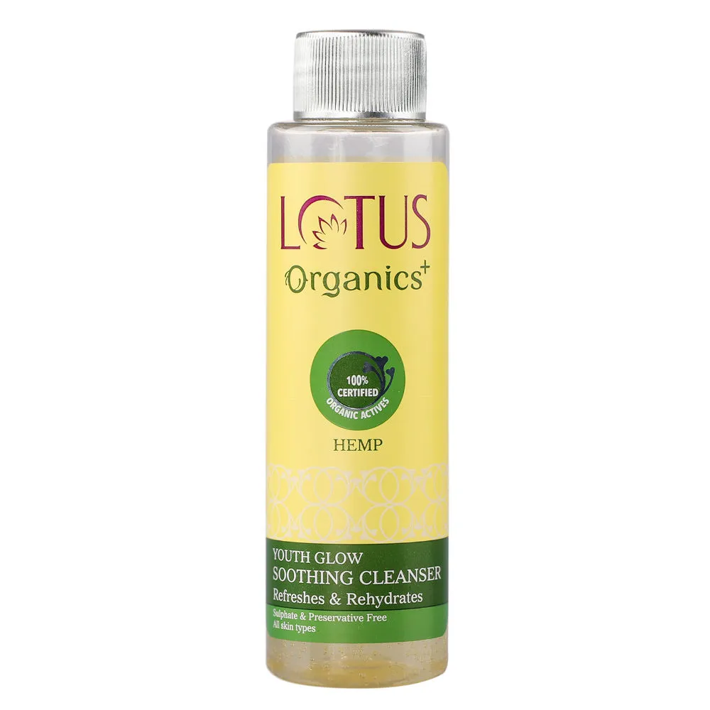 Lotus Organics Youth Glow Soothing Cleanser Refreshes & Rehydrates Skin