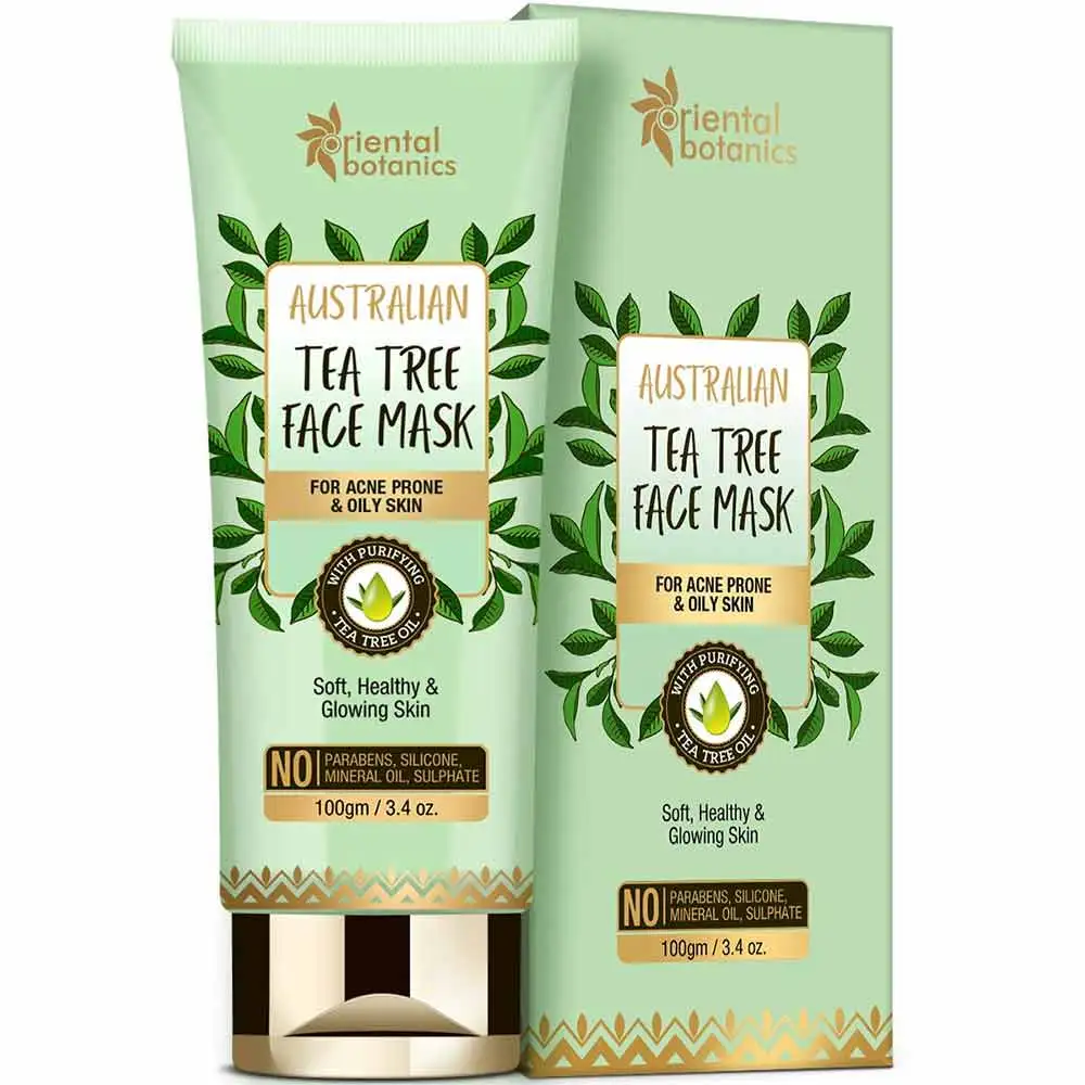 Oriental Botanics Australian Tea Tree Face Mask,  100 g  for Soft, Healthy Skin