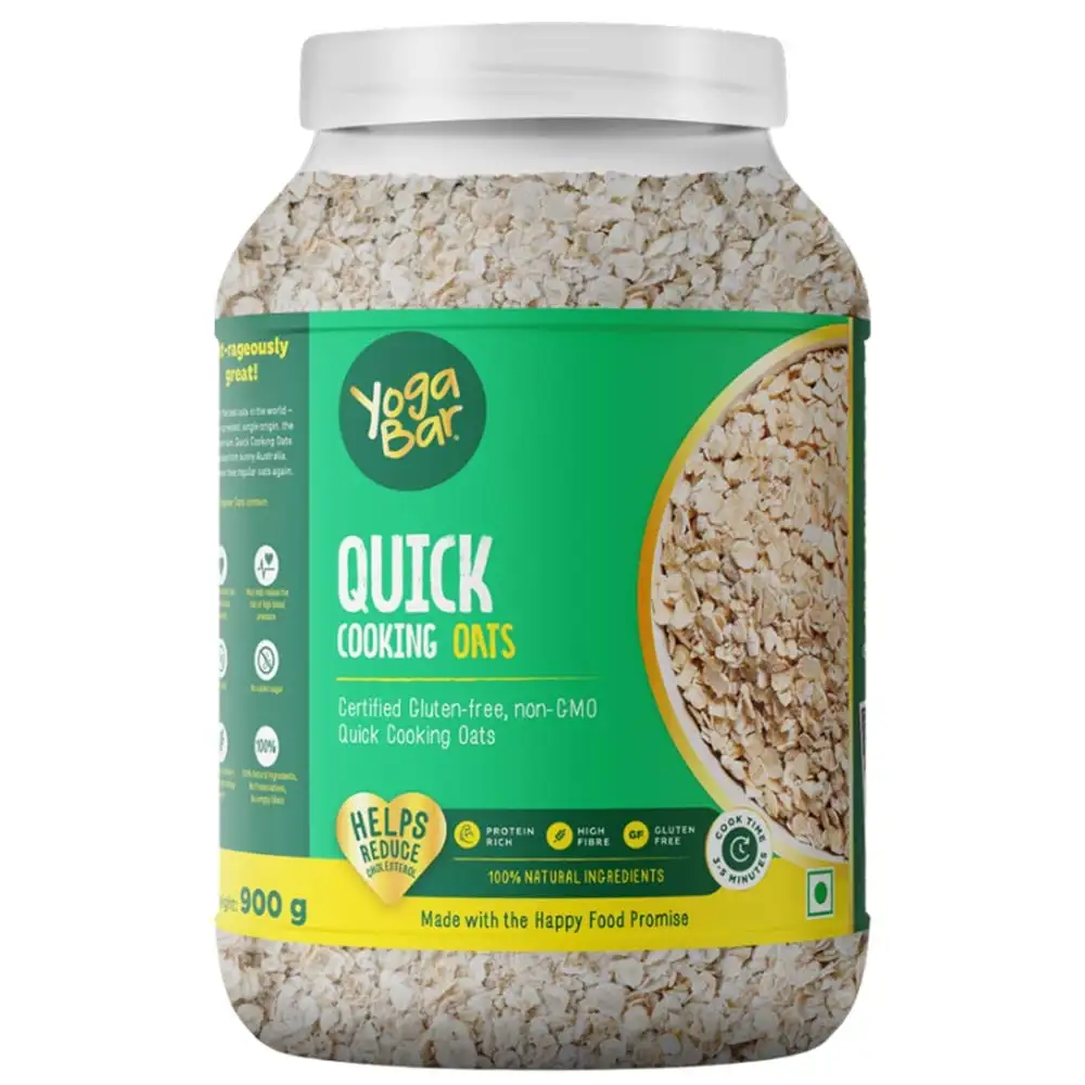 Yogabar Quick Cooking Oats,  0.900 kg  Unflavoured