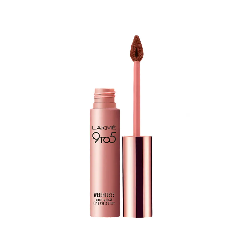 Lakme 9 to 5 Weightless Matte Mousse Lip & Cheek Color