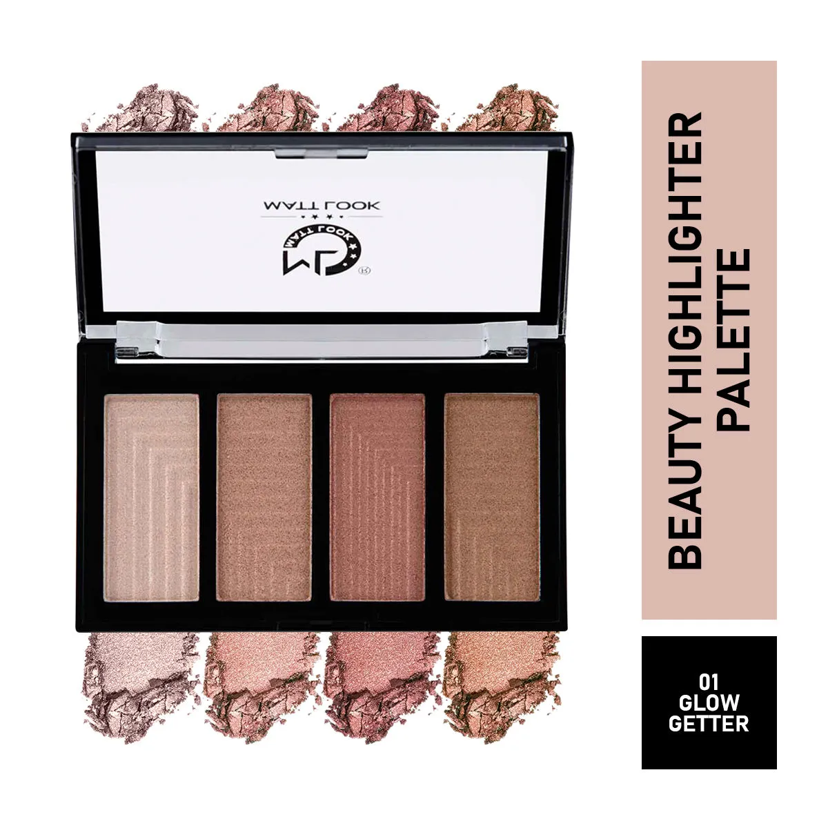 Matt look Beauty Highlighter Palette - Glo-Getter