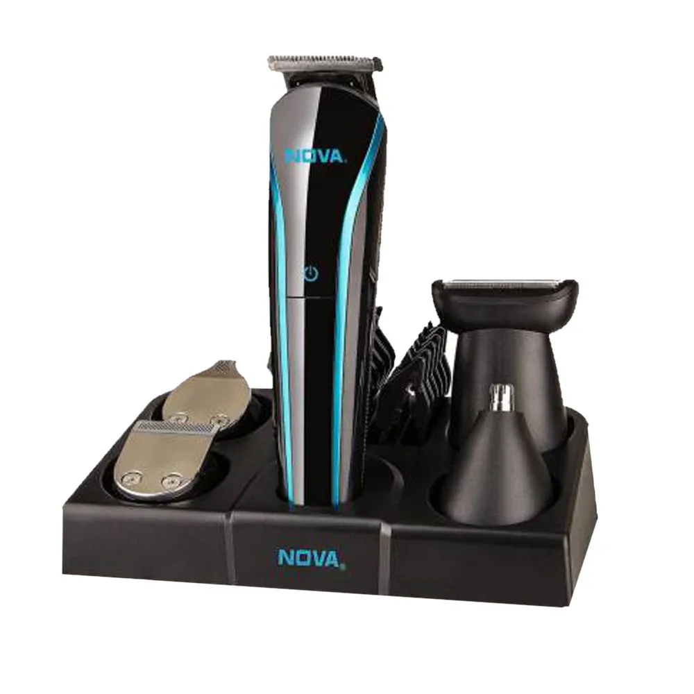 Nova NG 1152 Cordless Rechargeable , 60 Minutes Runtime Multi Grooming Trimmer for Men (Black)