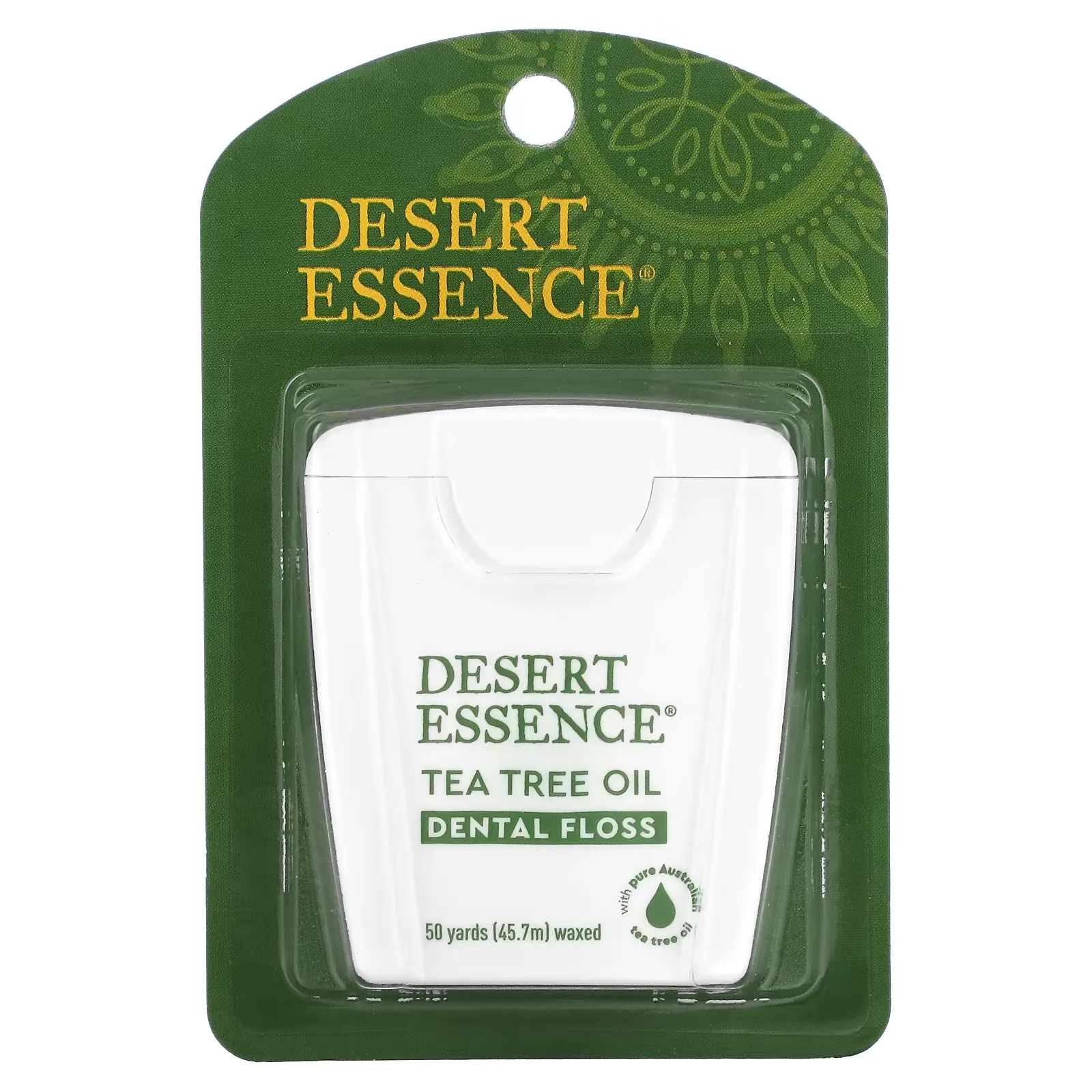 Tea Tree Oil Dental Floss, Waxed, 50 Yds (45.7 m)