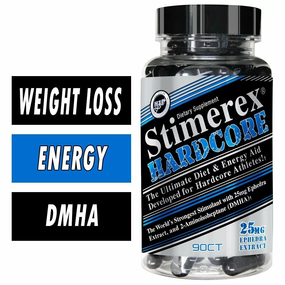 Stimerex Hardcore w/ Ephedra - Hi Tech Pharmaceuticals - 90 Capsules