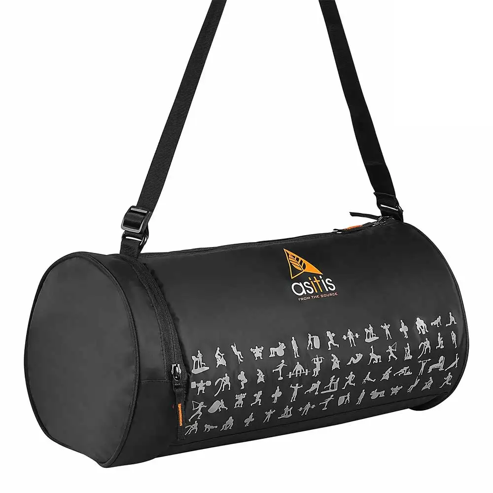 AS-IT-IS Nutrition Gym Bag with Shoe Compartment,  Black