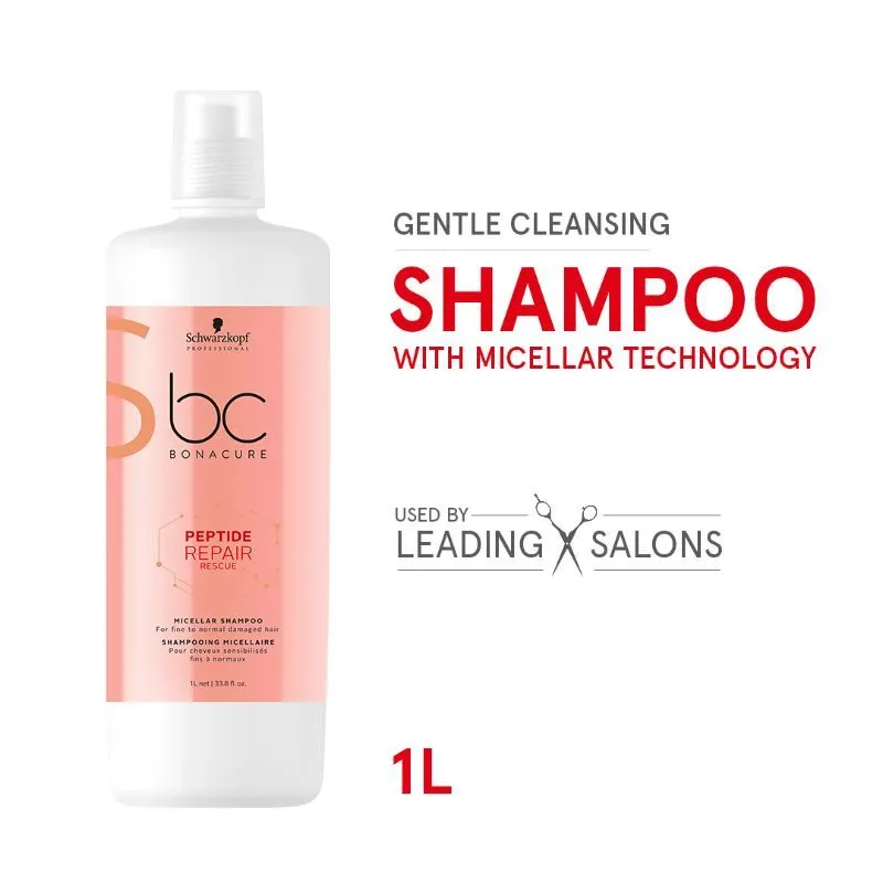 Schwarzkopf Professional Bonacure Peptide Repair Rescue Micellar Shampoo