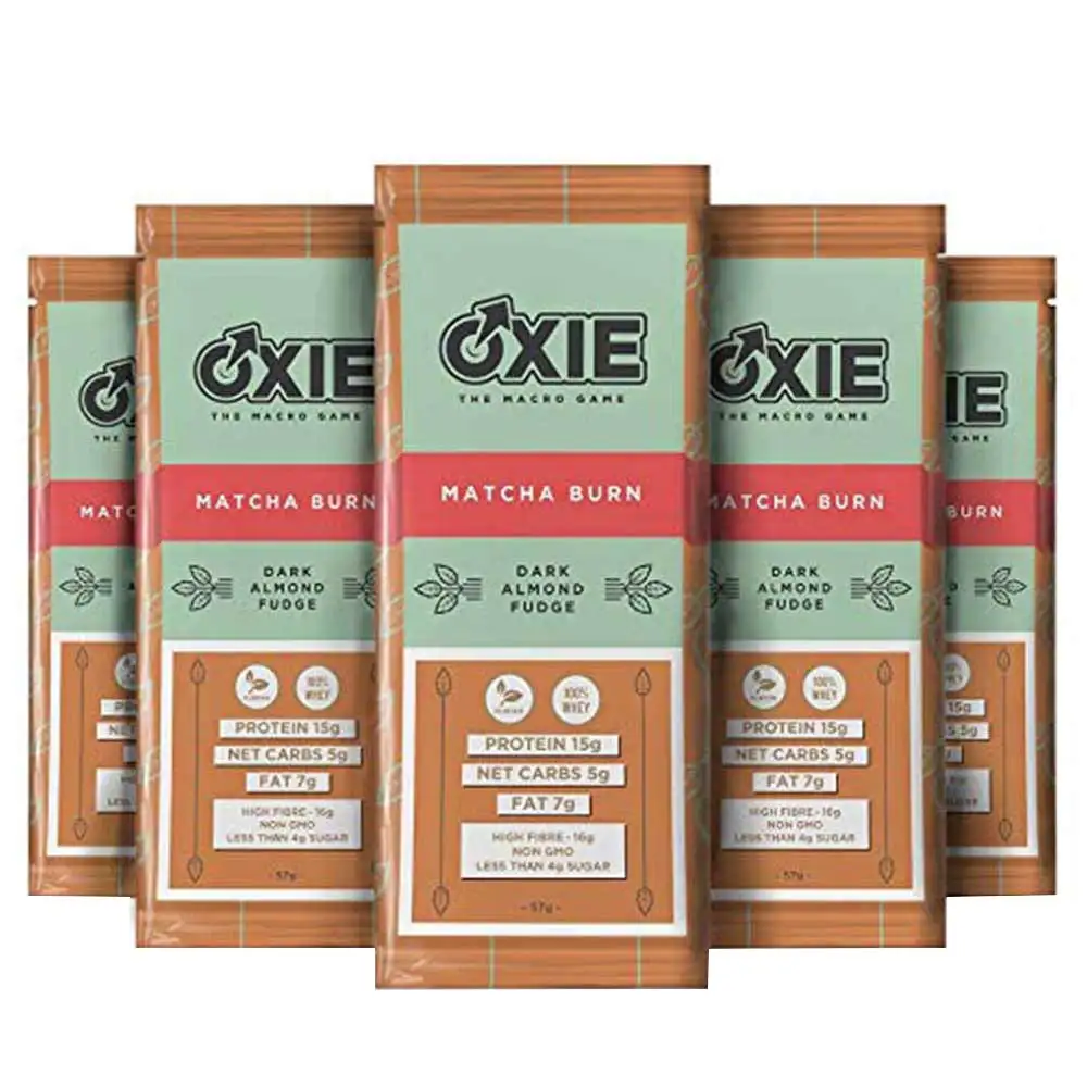 Oxie Nutrition Matcha Burn Bar,  5 bar(s)  Dark Almond Fudge