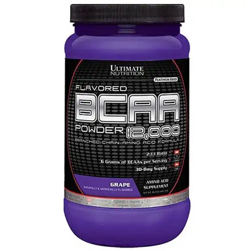 Ultimate Nutrition BCAA Powder,  1 lb  60 Servings  Grape