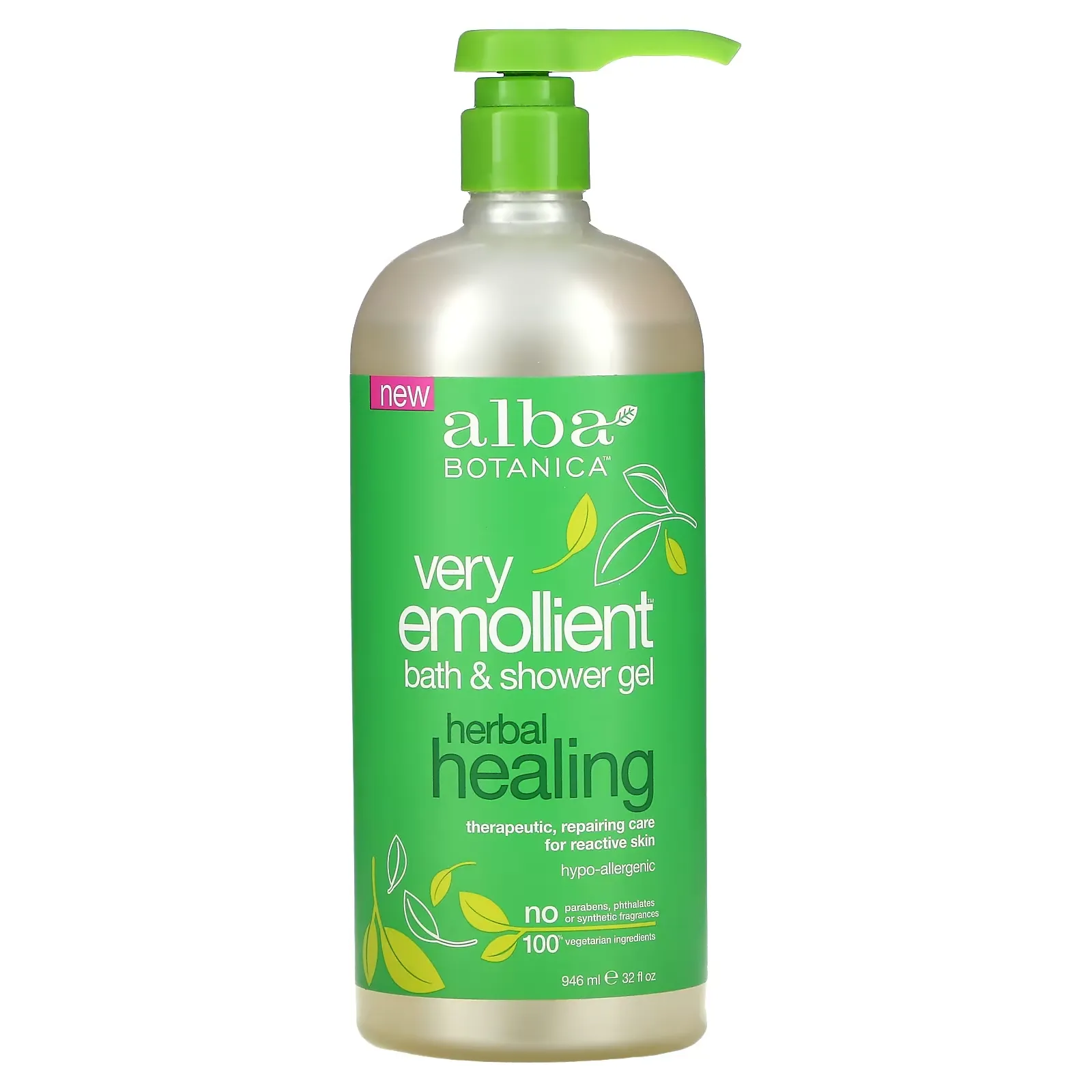 Very Emollient, Bath & Shower Gel, Herbal Healing, 32 fl oz (946 ml)