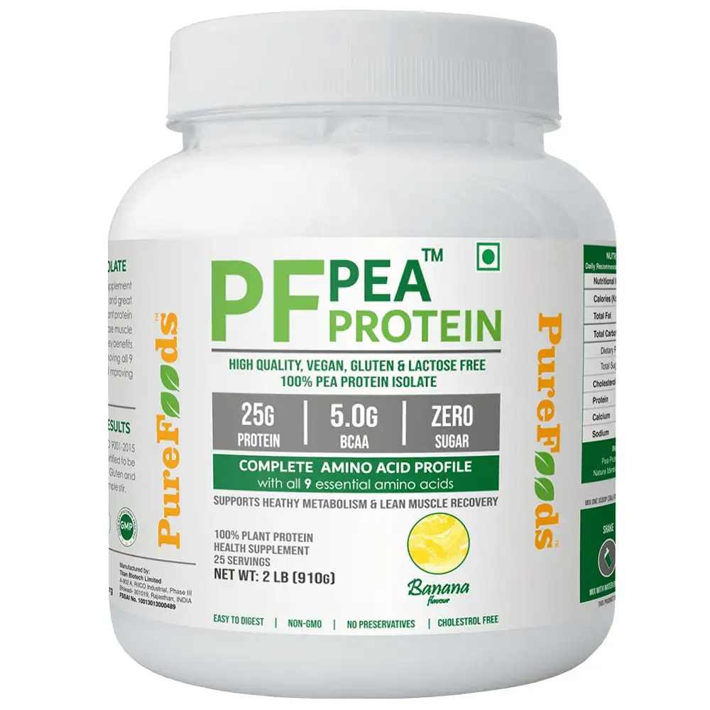 PureFoods PF Pea Protein,  2 lb  Banana