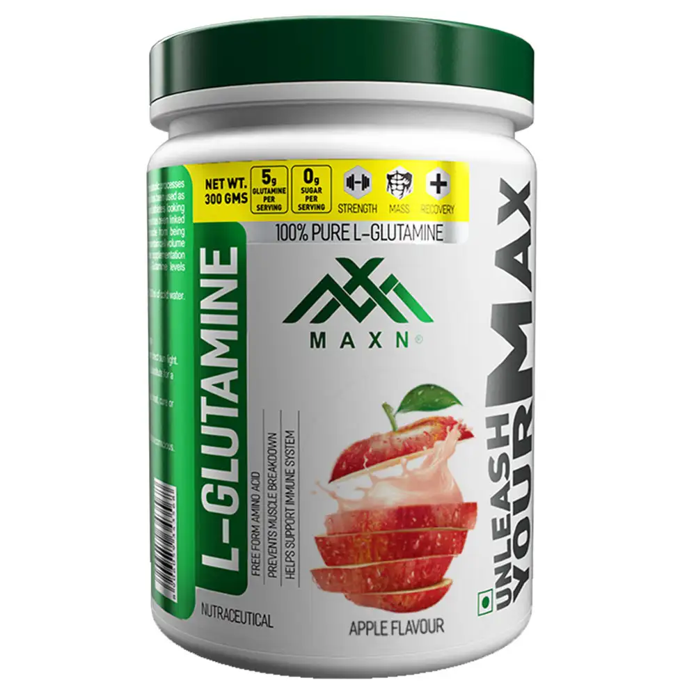 Maxn L Glutamine,  0.66 lb  Apple