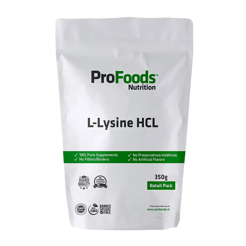 ProFoods L Lysine HCL Powder,  350 g  Unflavoured