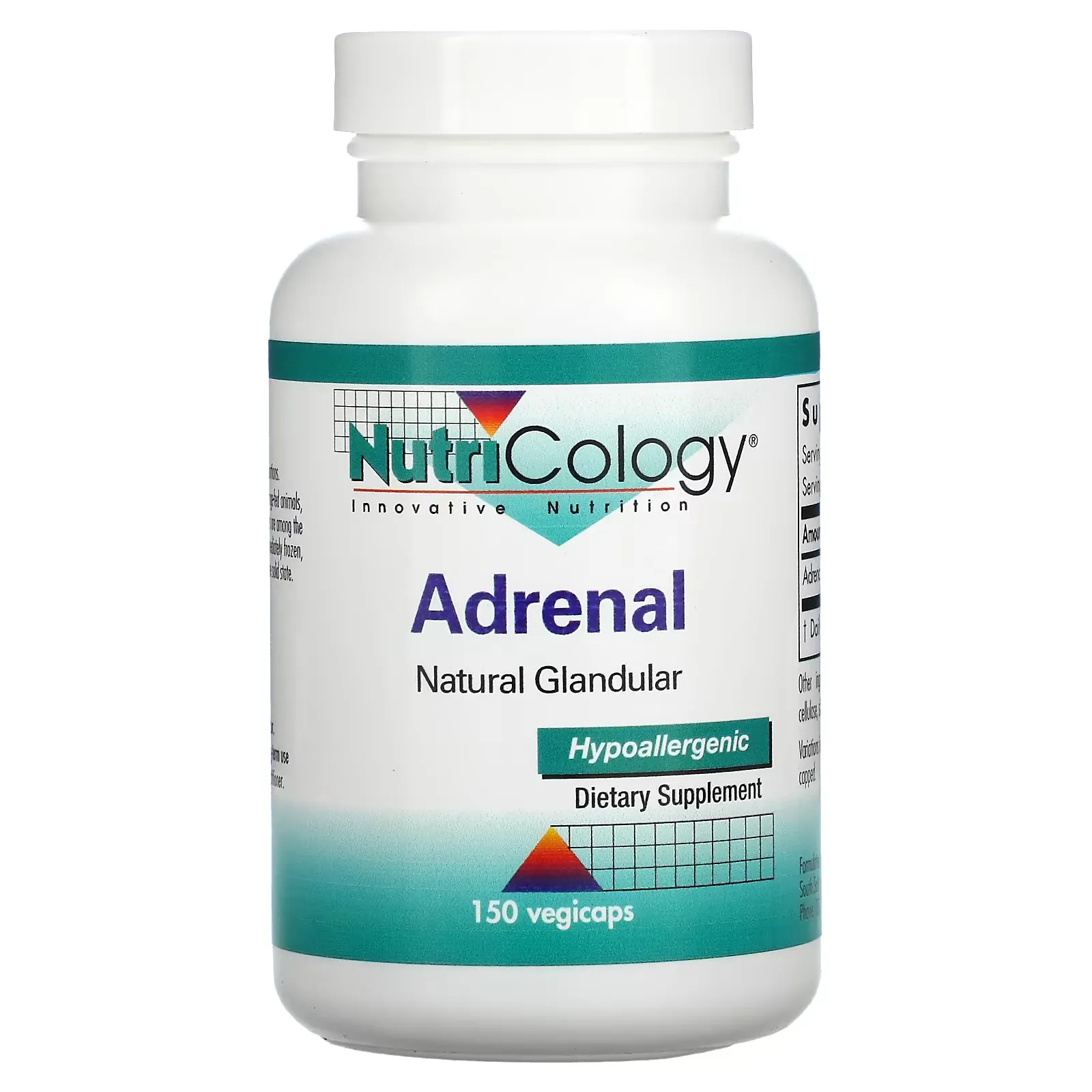 Adrenal, Natural Glandular, 150 Vegicaps