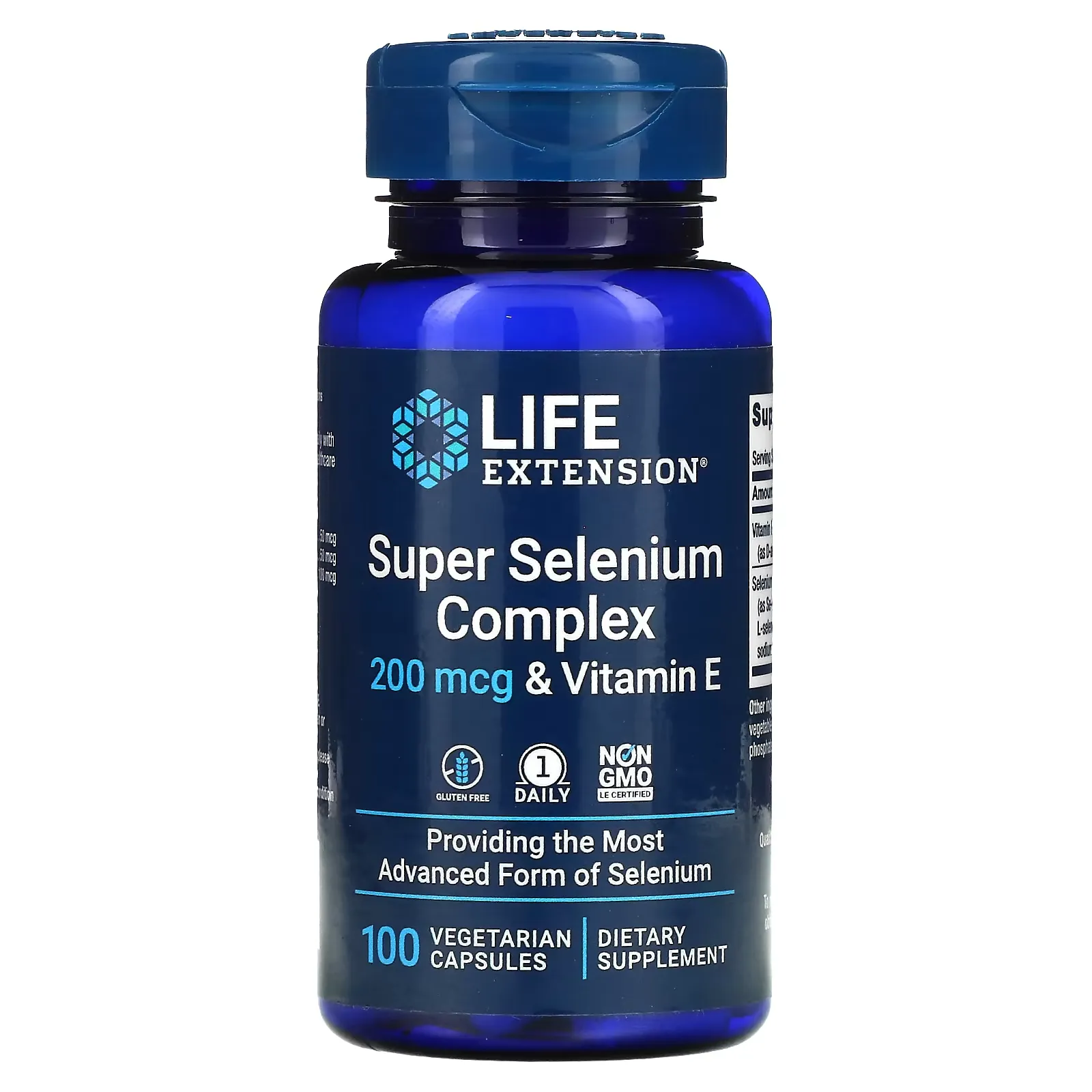 Super Selenium Complex & Vitamin E, 200 mcg, 100 Vegetarian Capsules