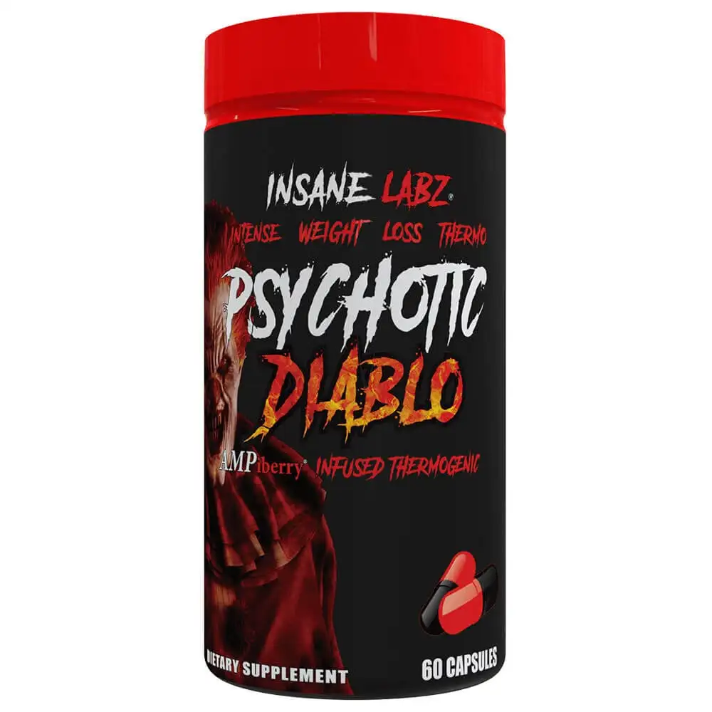 Insane Labz Psychotic Diablo,  60 capsules  Unflavoured