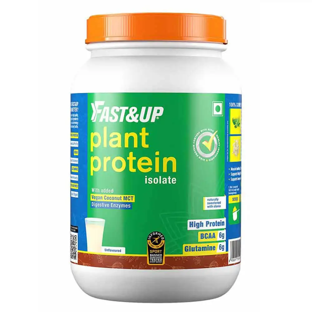 Fast & Up Plant Protein Isolate,  2.77 lb  Unflavoured