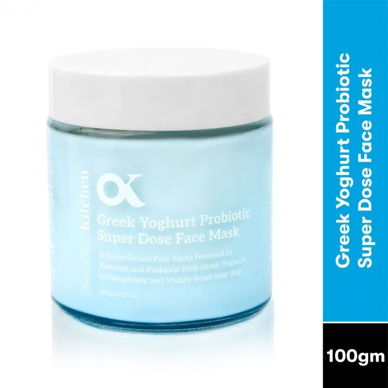 Organic Kitchen Greek Yoghurt Probiotic Super Dose Face Mask With Squalane For Deep Moisturizing