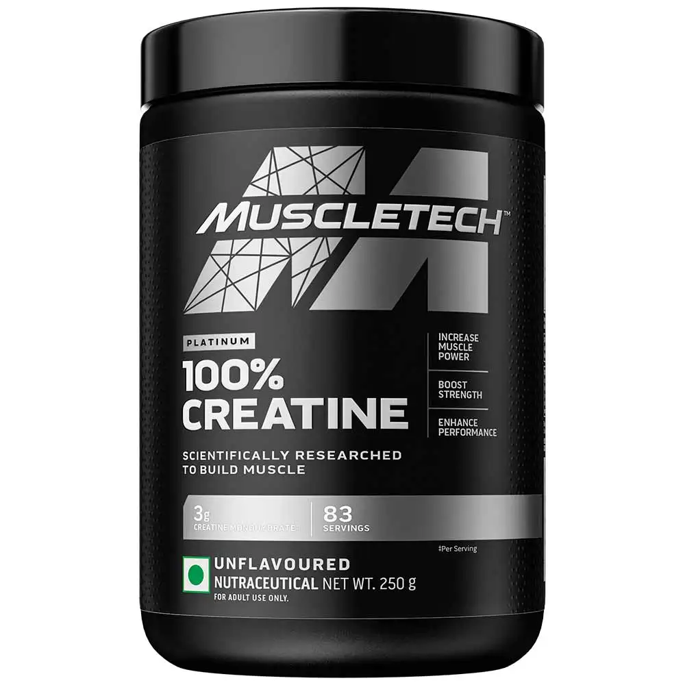 MuscleTech Platinum 100% Creatine,  Unflavoured  0.55 lb