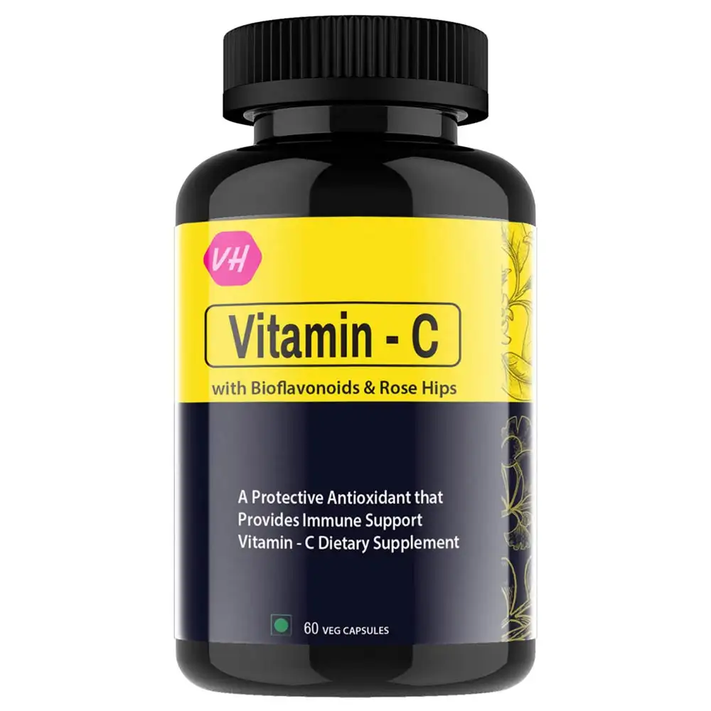 Vitaminhaat Vitamin C with Bioflavonoids & Rose Hips,  60 capsules  Unflavoured