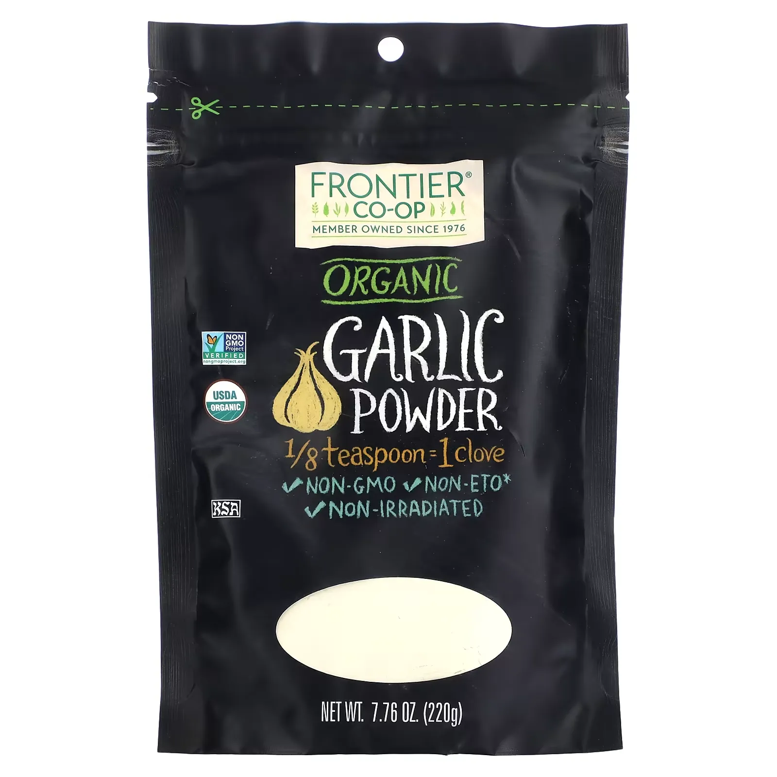 Organic Garlic Powder, 7.76 oz (220 g)