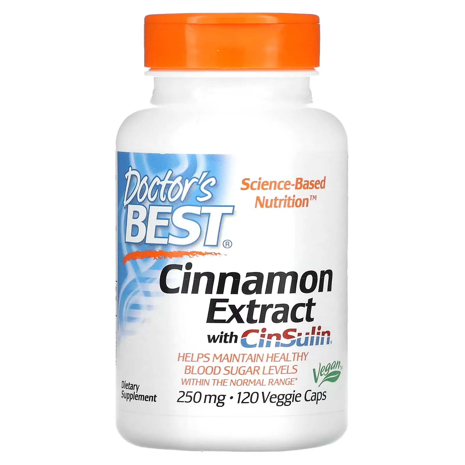 Cinnamon Extract with CinSulin, 125 mg, 120 Veggie Caps