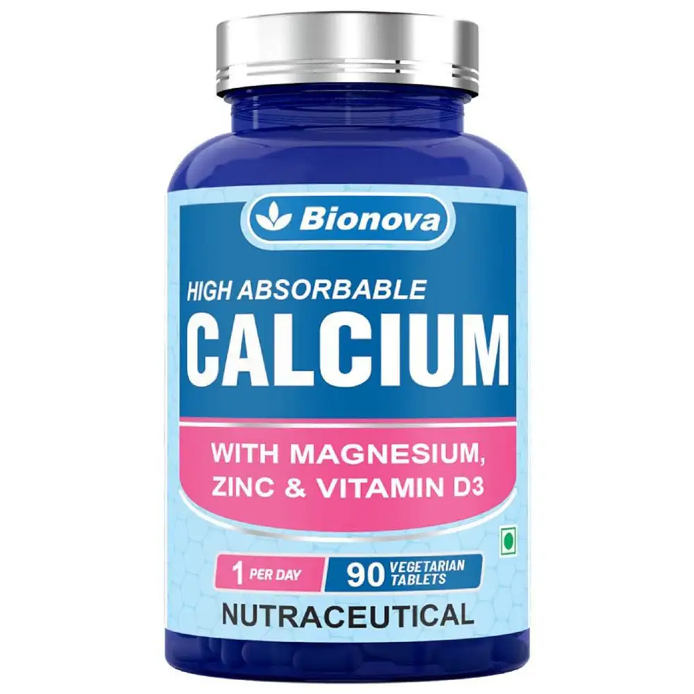 Bionova Calcium with Magnesium, Zinc & Vitamin D3,  90 tablet(s)  Unflavoured