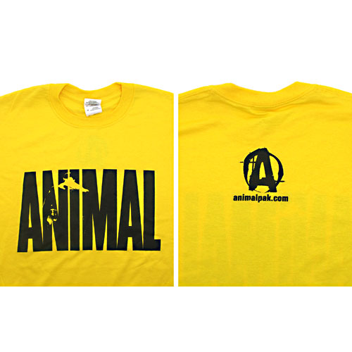 Universal Nutrition Yellow Animal T-Shirt Large