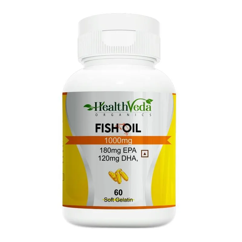 Health Veda Organics Omega 3 Fish Oil Capsules