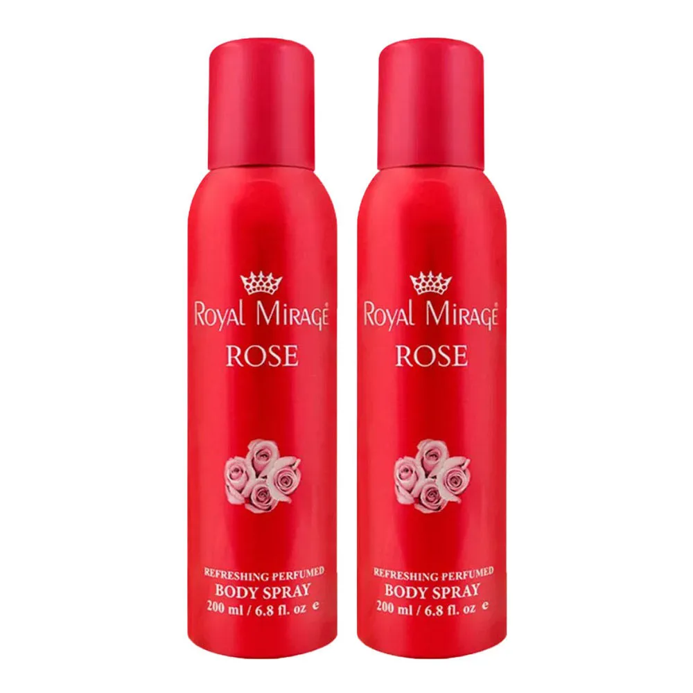 Royal Mirage Rose Refreshing Perfumed Body Spray - Pack Of 2