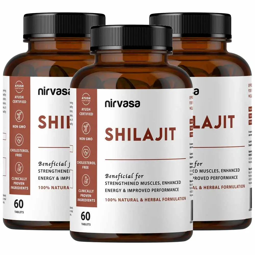 Nirvasa Shilajit (Pack of 3),  60 tablet(s)