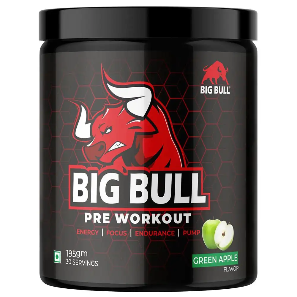 Big Bull Pre Workout,  0.42 lb  Green Apple