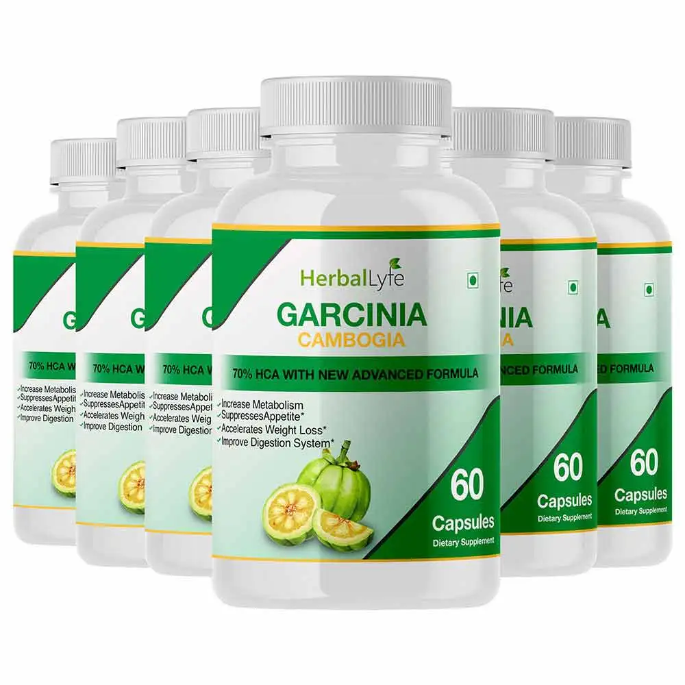 Herballyfe Garcinia Cambogia 500mg (Pack of 6),  60 capsules