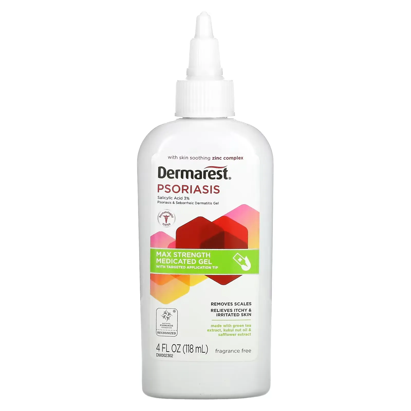 Psoriasis, Maximum Strength Medicated Gel, Fragrance Free, 4 fl oz (118 ml)