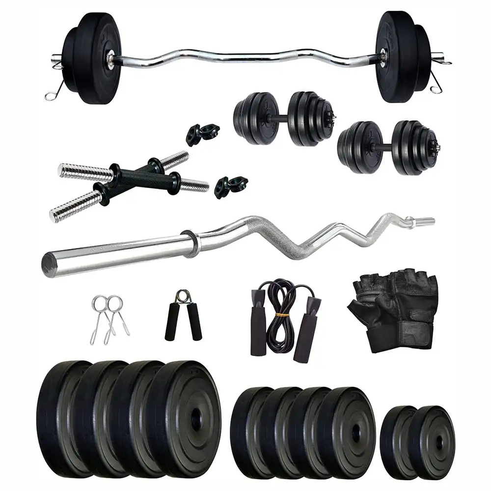 Fitmax PVC 25KG COMBO 3 WB SL Home Gym Kit