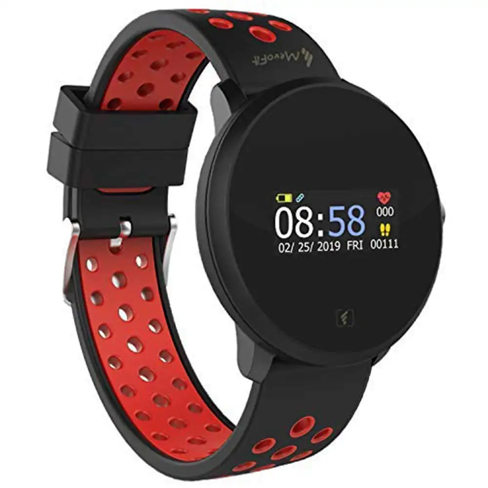 MevoFit Race Dive Smartwatch,  Black & Red