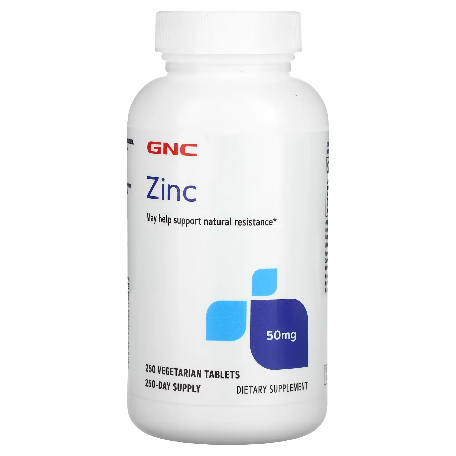 Zinc, 50 mg, 250 Vegetarian Tablets