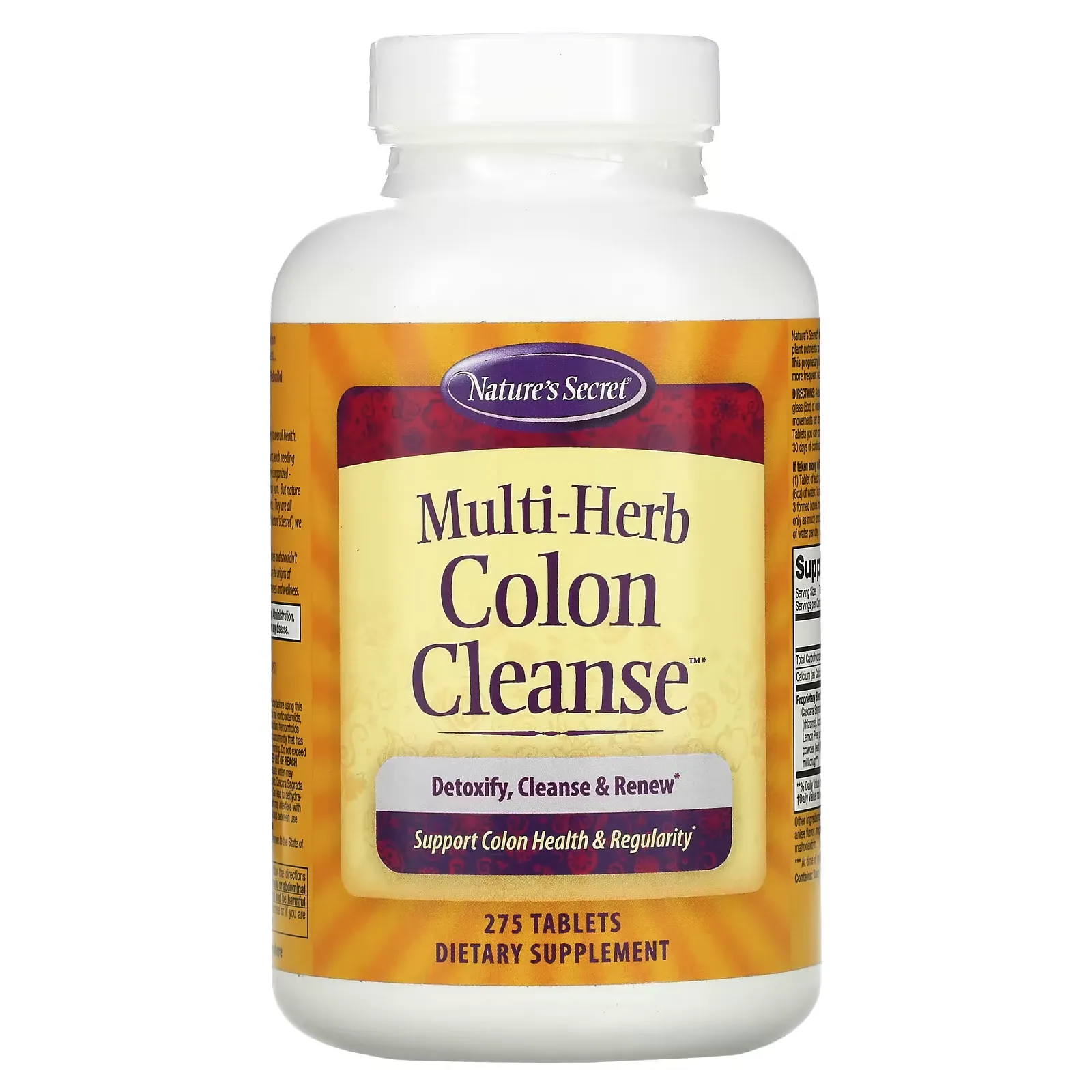 Multi-Herb Colon Cleanse, 275 Tablets