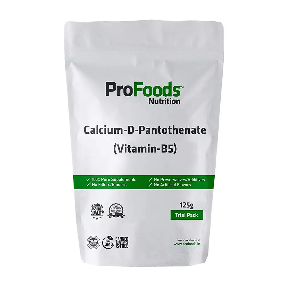 ProFoods Calcium D Pantothenate (Vitamin B5) Powder,  Unflavoured  125 g