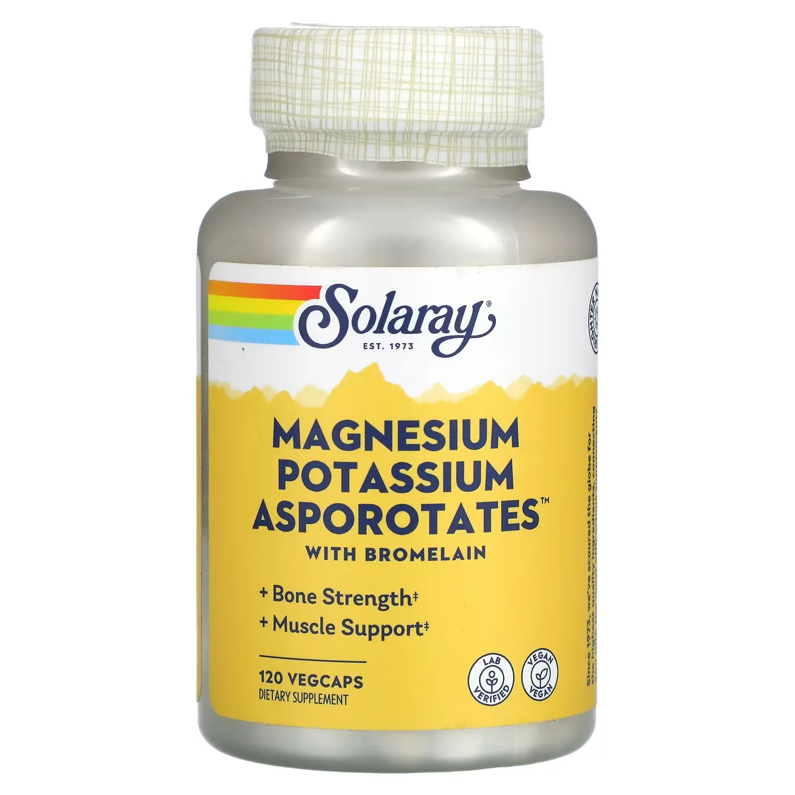 Magnesium Potassium Asporotates with Bromelain, 120 VegCaps