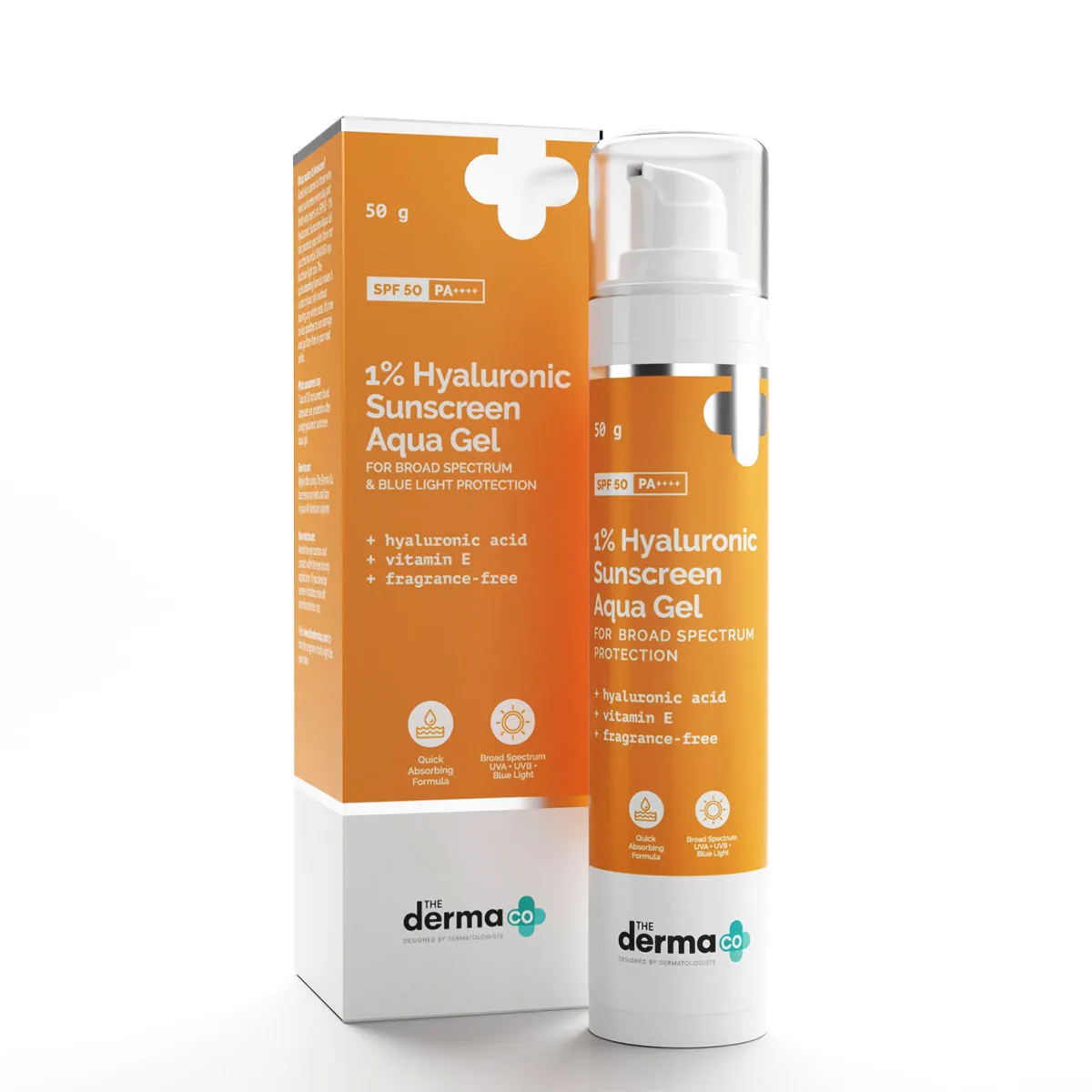 The Derma Co 1% Hyaluronic Sunscreen Aqua Gel With Spf 50 Pa++++ For Broad Spectrum