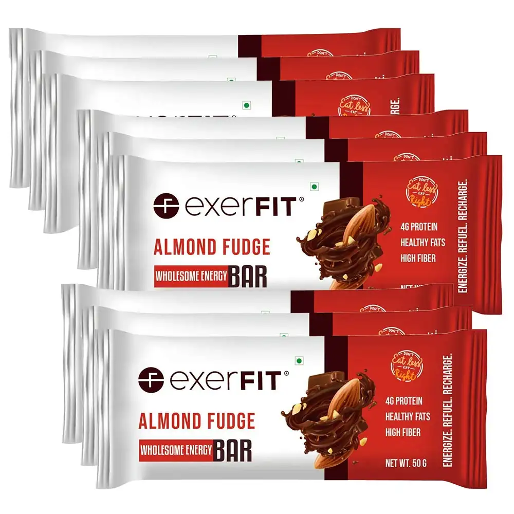 exerFIT Wholesome Energy,  9 bar(s)  Almond Fudge