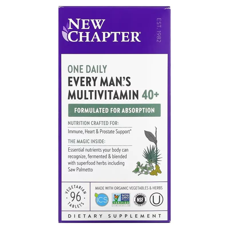 Every Man's One Daily 40+ Multivitamin, 96 Vegetarian Tablets