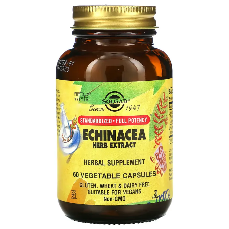 Echinacea Herb Extract, 60 Vegetable Capsules